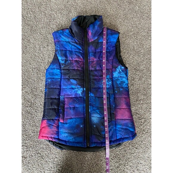 Rue 21 Galaxy Print Puffer Vest - Size S - Picture 4 of 6